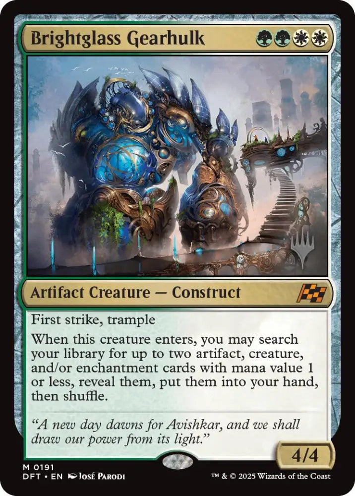 Brightglass Gearhulk (Promo Pack) [Aetherdrift Promos] - MTG Single