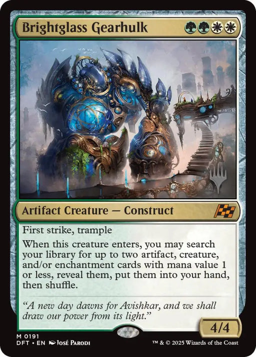 Brightglass Gearhulk (Promo Pack) [Aetherdrift Promos] - MTG Single