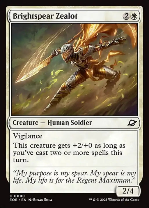 Brightspear Zealot (8) [Edge of Eternities]