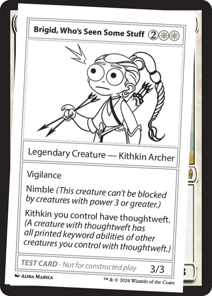 Brigid Who’s Seen Some Stuff [Mystery Booster 2 Playtest Cards] - MTG Single