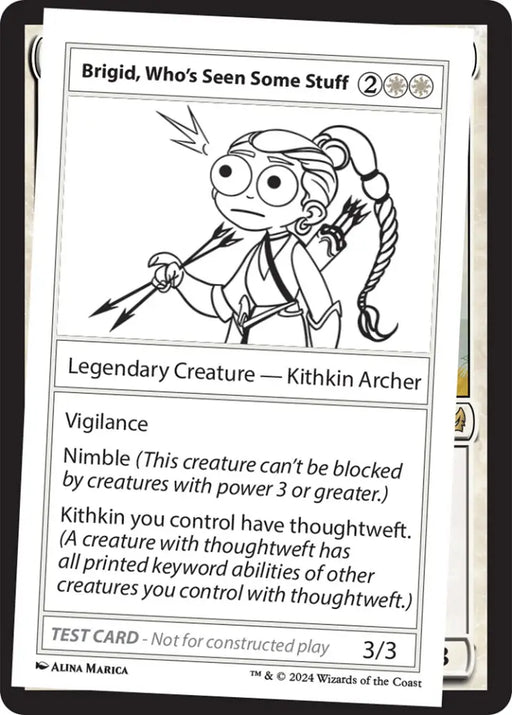 Brigid Who’s Seen Some Stuff [Mystery Booster 2 Playtest Cards] - MTG Single