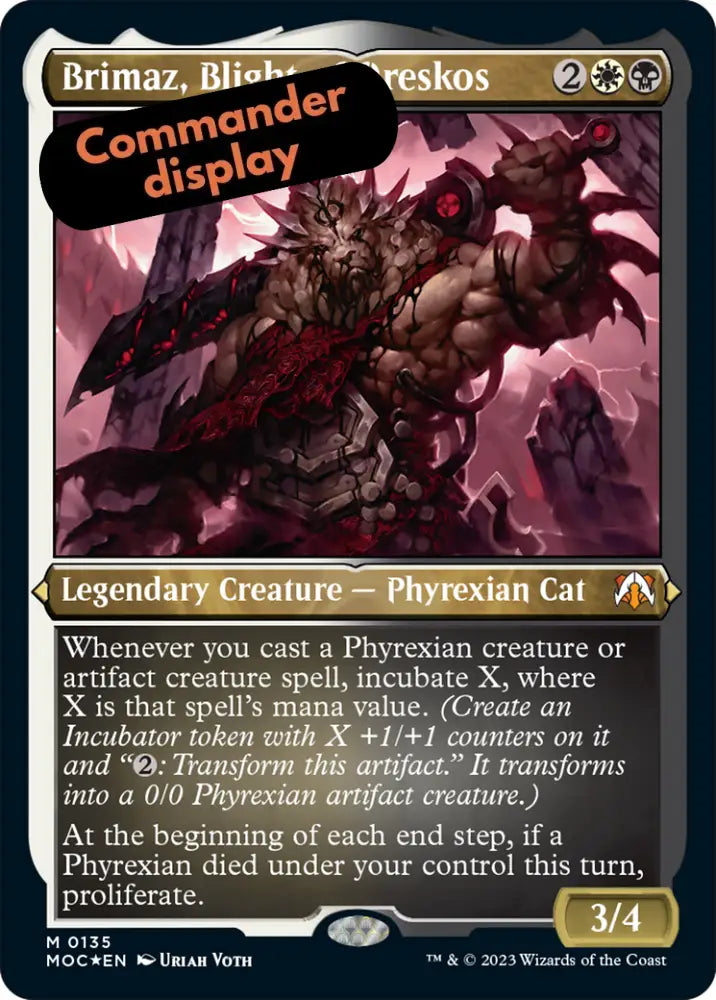 Brimaz Blight of Oreskos (Display Commander) [March of the Machine Commander] - MTG Single