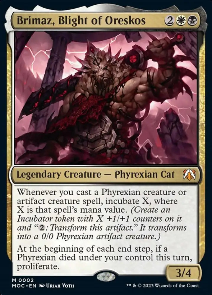Brimaz Blight of Oreskos [March of the Machine Commander] - MTG Single