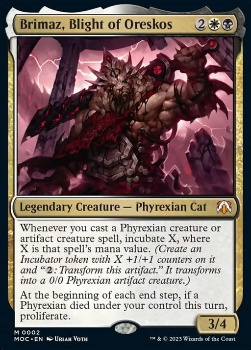 Brimaz Blight of Oreskos [March of the Machine Commander] - MTG Single