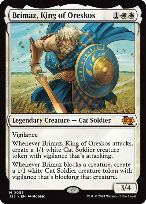 Brimaz King of Oreskos (Anime) [Foundations Jumpstart] - MTG Single