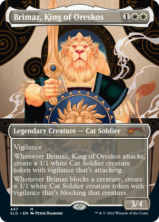 Brimaz King of Oreskos (Borderless) [Secret Lair Drop Series] - MTG Single