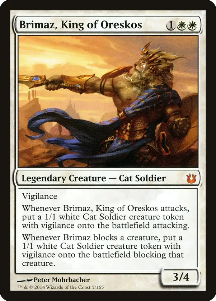Brimaz King of Oreskos [Born of the Gods] - MTG Single
