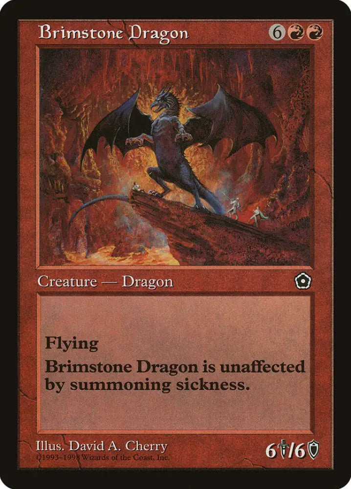 Brimstone Dragon [Portal Second Age] - MTG Single