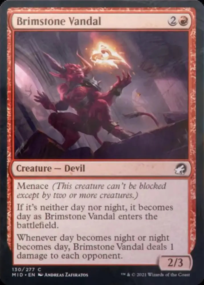 Brimstone Vandal [Innistrad: Midnight Hunt] - MTG Single