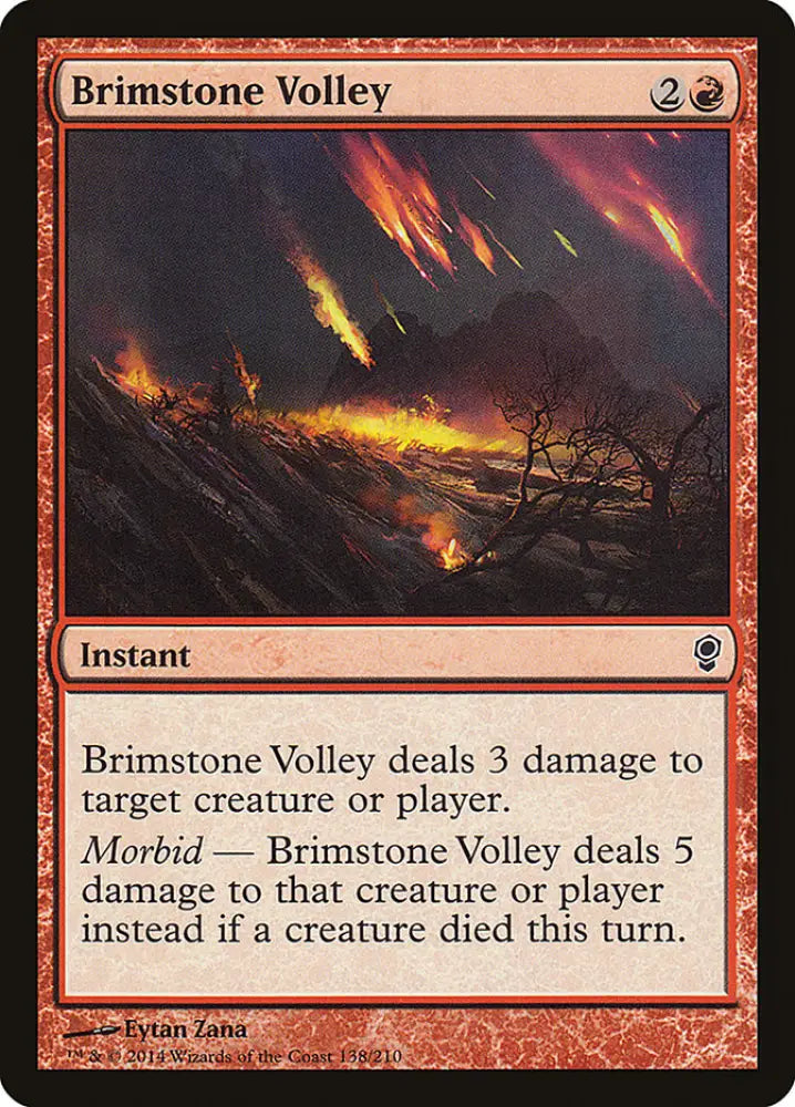 Brimstone Volley [Conspiracy] - MTG Single