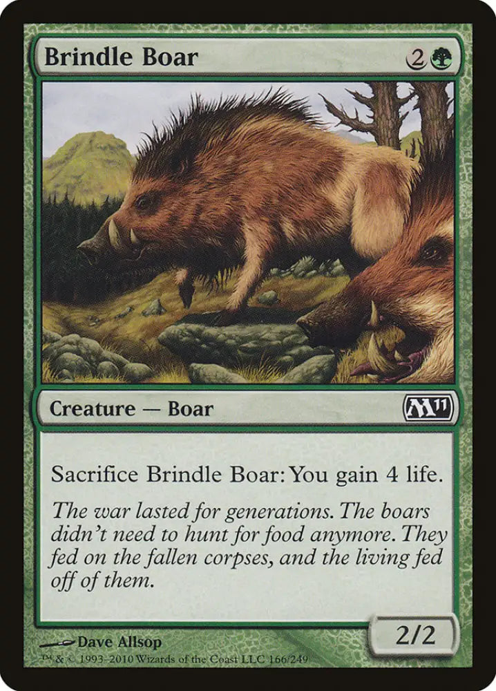 Brindle Boar [Magic 2011] - MTG Single