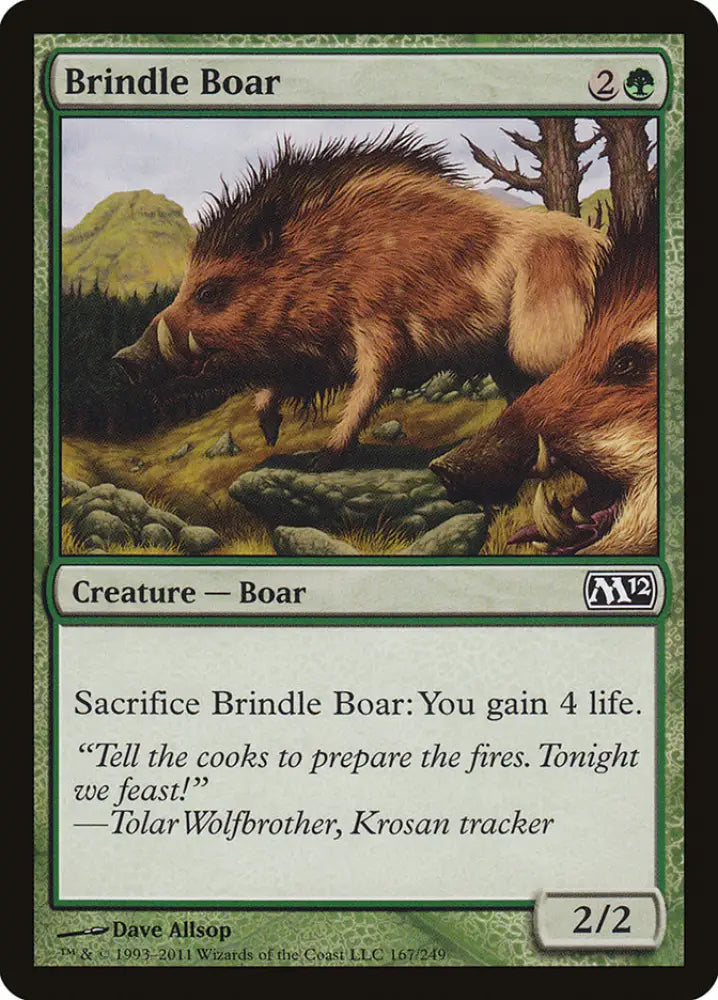 Brindle Boar [Magic 2012] - MTG Single