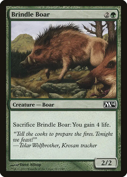 Brindle Boar [Magic 2014] - MTG Single