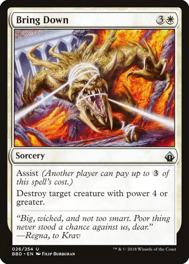 Bring Down [Battlebond] - MTG Single