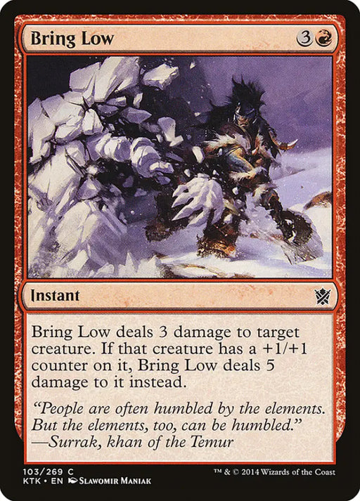 Bring Low [Khans of Tarkir] - MTG Single