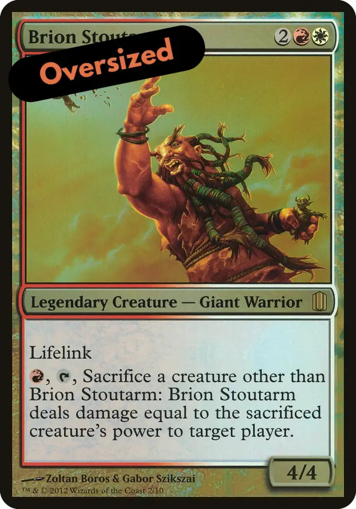 Brion Stoutarm (Oversized) [Commander’s Arsenal Oversized] - MTG Single