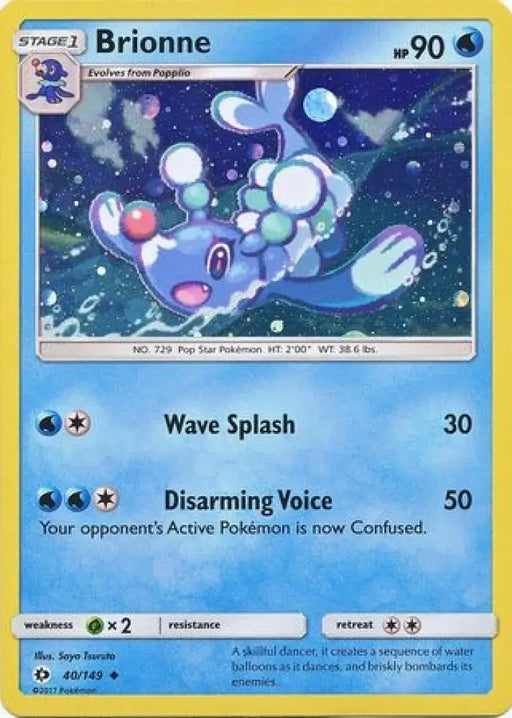 Brionne (40/149) (Cosmos Holo) [Sun & Moon: Base Set] - Pokemon Single