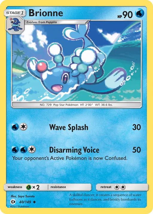 Brionne (40/149) [Sun & Moon: Base Set] - Pokemon Single