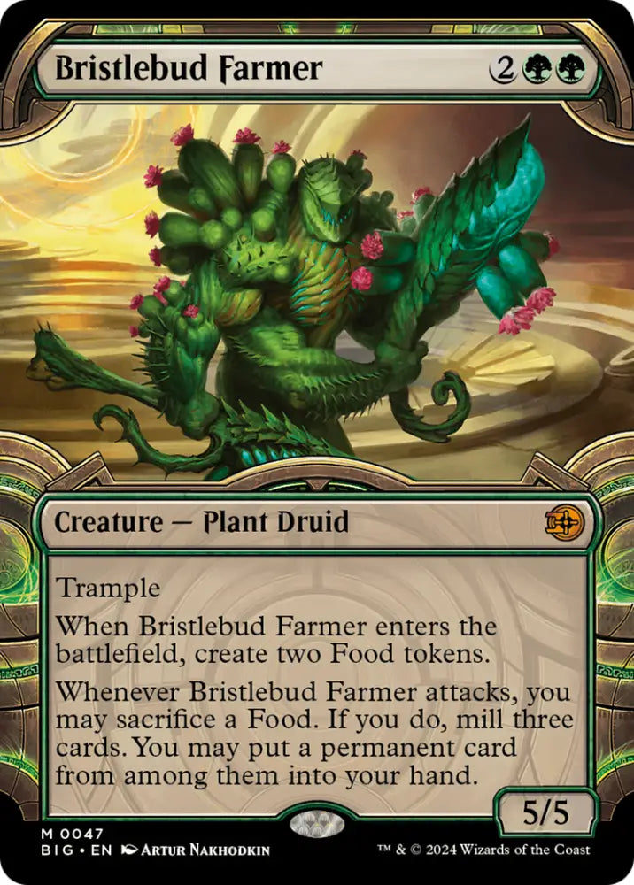 Bristlebud Farmer (Showcase) [Outlaws of Thunder Junction: The Big Score] - MTG Single