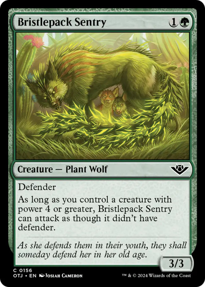 Bristlepack Sentry [Outlaws of Thunder Junction] - MTG Single
