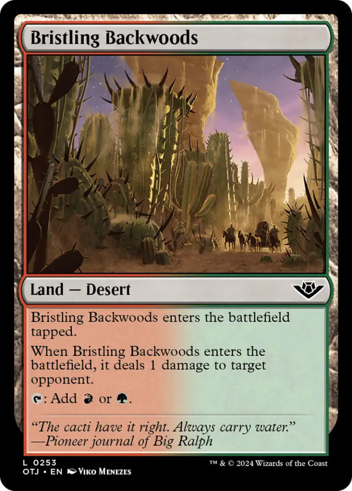 Bristling Backwoods [Outlaws of Thunder Junction] - MTG Single