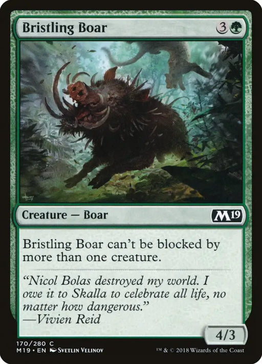 Bristling Boar [Core Set 2019] - MTG Single