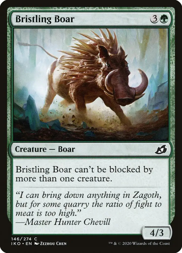 Bristling Boar [Ikoria: Lair of Behemoths] - MTG Single