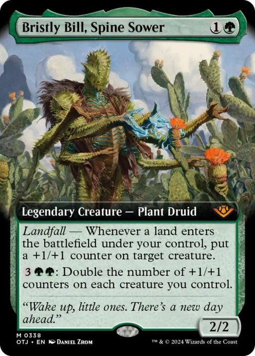 Bristly Bill Spine Sower (Extended Art) [Outlaws of Thunder Junction] - MTG Single
