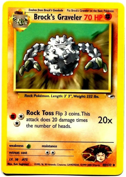 Brock’s Graveler (40/132) [Gym Heroes Unlimited] - Pokemon Single