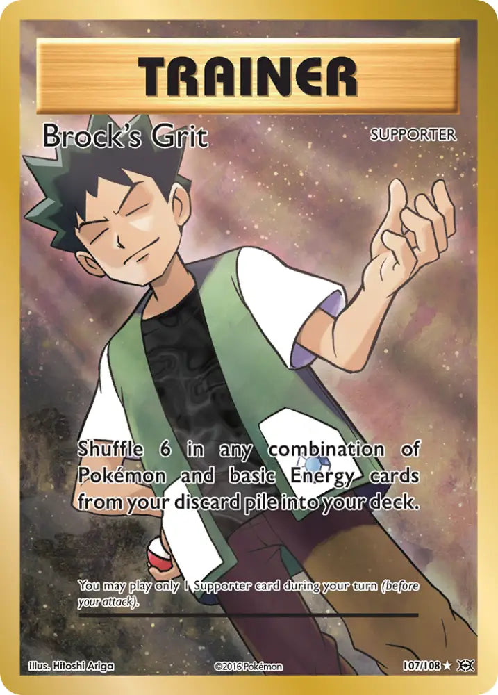 Brock’s Grit (107/108) [XY: Evolutions] - Pokemon Single