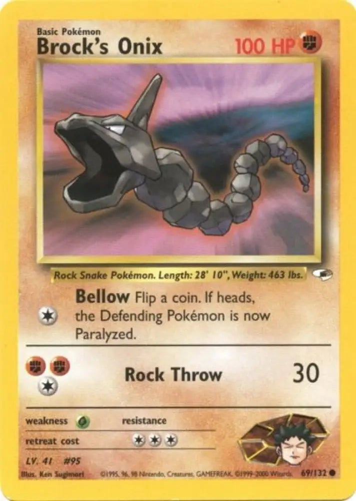 Brock’s Onix (69/132) [Gym Heroes Unlimited] - Pokemon Single
