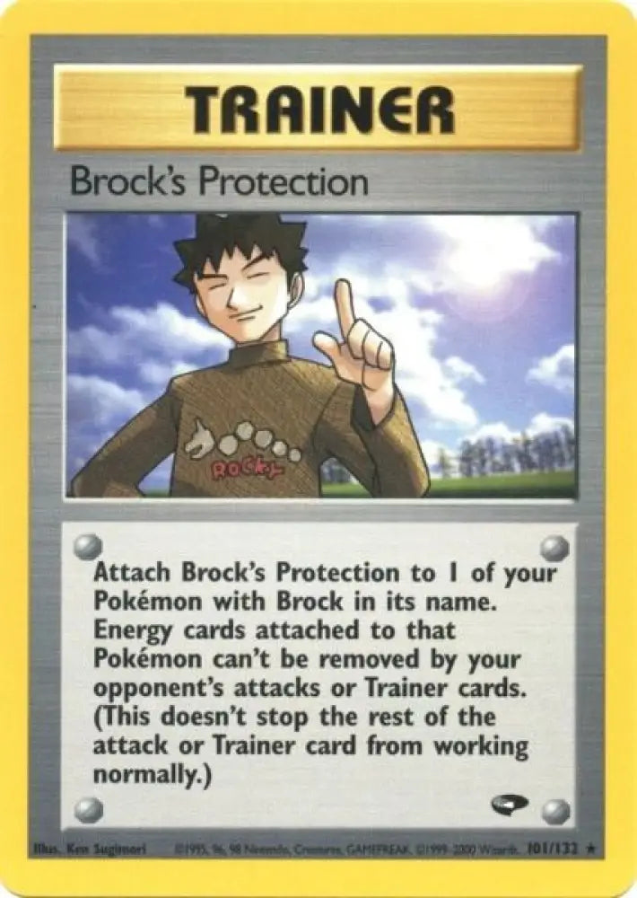 Brock’s Protection (101/132) [Gym Challenge Unlimited] - Pokemon Single