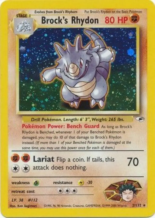 Brock’s Rhydon (2/132) [Gym Heroes Unlimited] - Pokemon Single