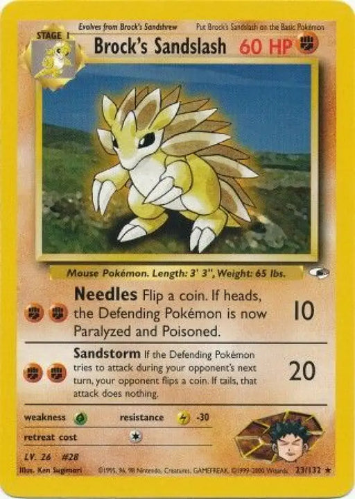 Brock’s Sandslash (23/132) [Gym Heroes Unlimited] - Pokemon Single