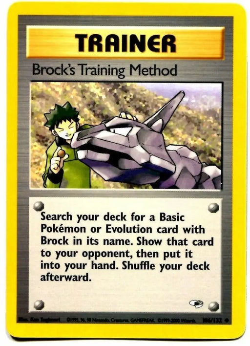 Brock’s Training Method (106/132) [Gym Heroes Unlimited] - Pokemon Single