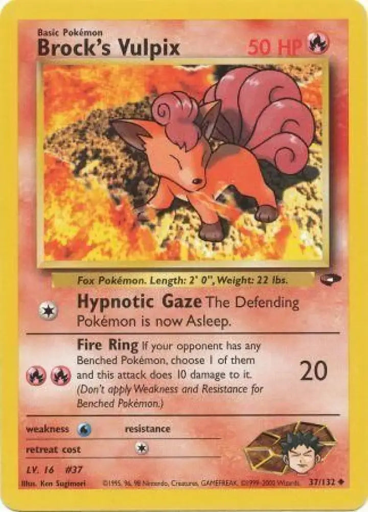 Brock’s Vulpix (37/132) [Gym Challenge Unlimited] - Pokemon Single