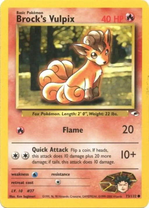 Brock’s Vulpix (73/132) [Gym Heroes Unlimited] - Pokemon Single
