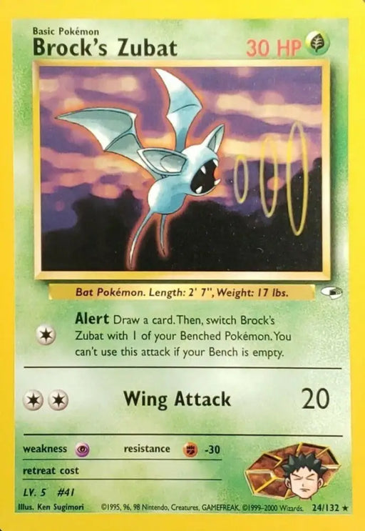 Brock’s Zubat (24/132) [Gym Heroes Unlimited] - Pokemon Single