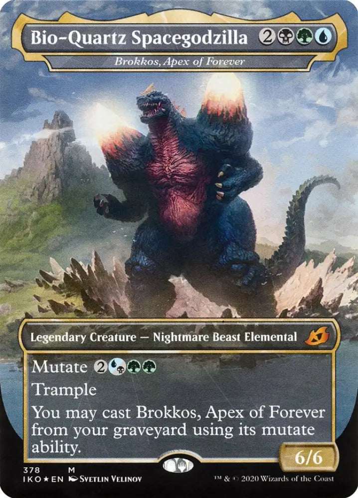 Brokkos Apex of Forever - Bio-Quartz Spacegodzilla (Godzilla Series) [Ikoria: Lair of Behemoths] - MTG Single