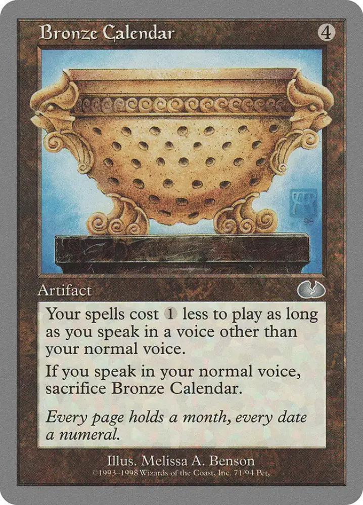 Bronze Calendar [Unglued] - MTG Single