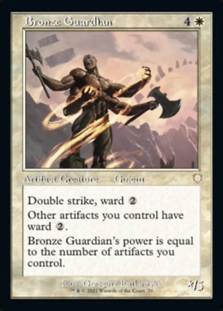 Bronze Guardian (Retro) [The Brothers’ War Commander] - MTG Single