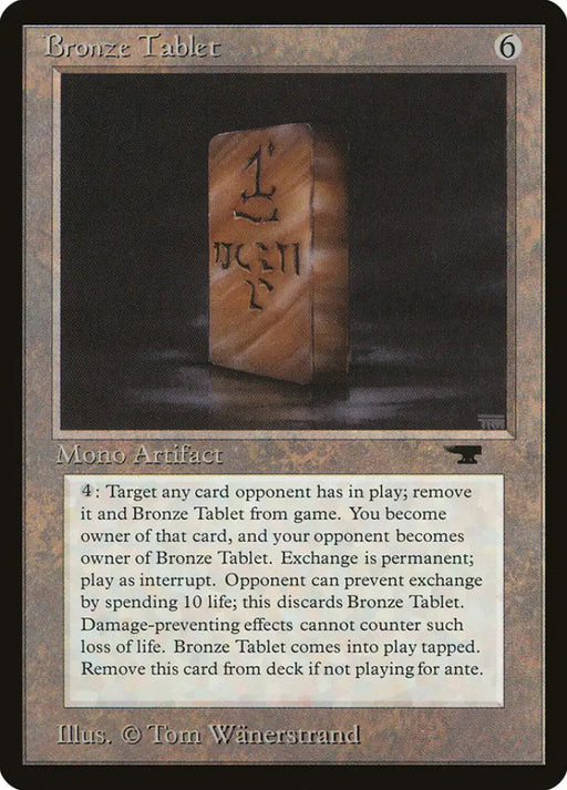 Bronze Tablet [Antiquities] - MTG Single