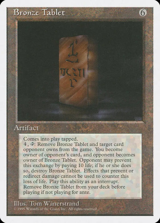 Bronze Tablet [Fourth Edition] - MTG Single
