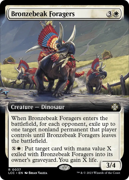 Bronzebeak Foragers (Extended Art) [The Lost Caverns of Ixalan Commander] - MTG Single