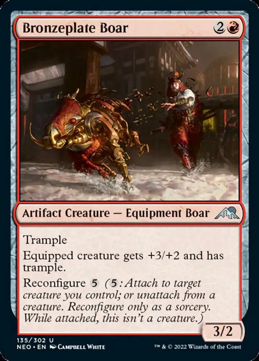 Bronzeplate Boar [Kamigawa: Neon Dynasty] - MTG Single