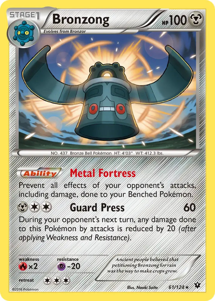 Bronzong (61/124) [XY: Fates Collide] - Pokemon Single