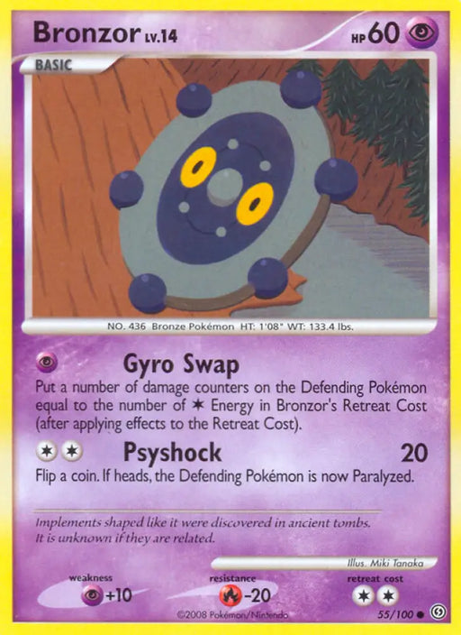Bronzor (55/100) [Diamond & Pearl: Stormfront] - Pokemon Single