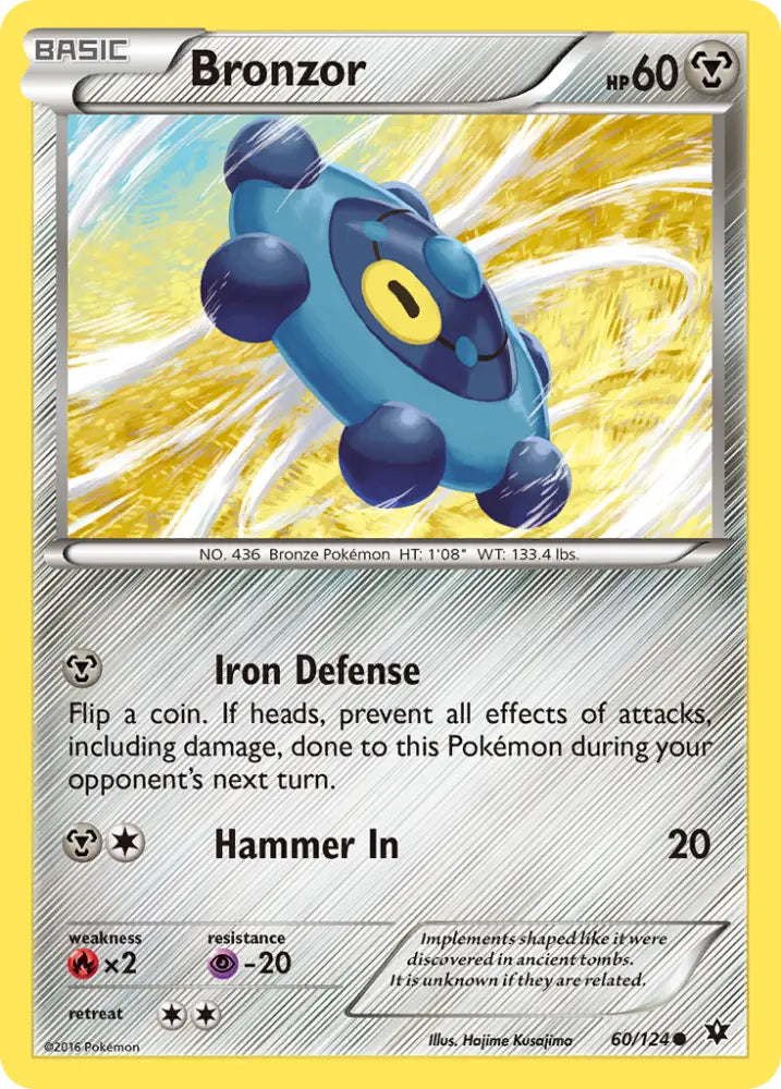 Bronzor (60/124) [XY: Fates Collide] - Pokemon Single