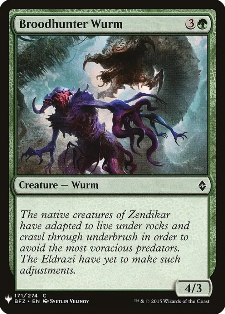Broodhunter Wurm [Mystery Booster] - MTG Single