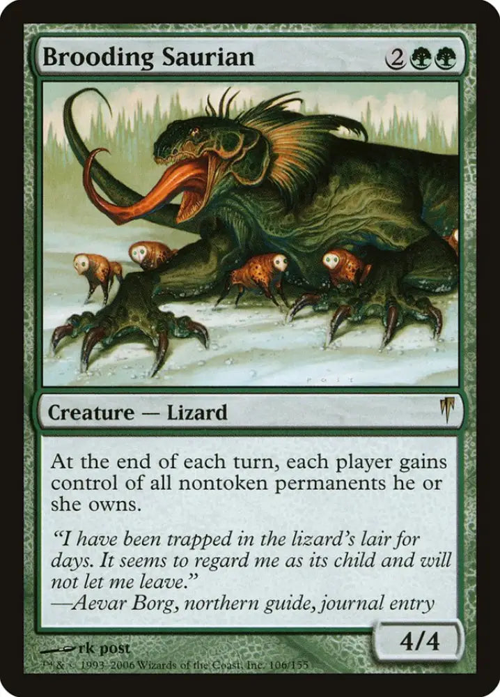 Brooding Saurian [Coldsnap] - MTG Single